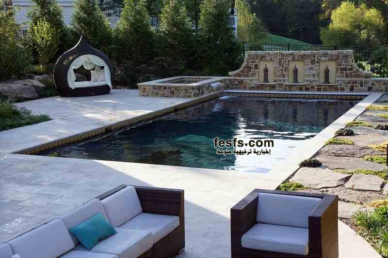 ديكورات حمامات سباحة