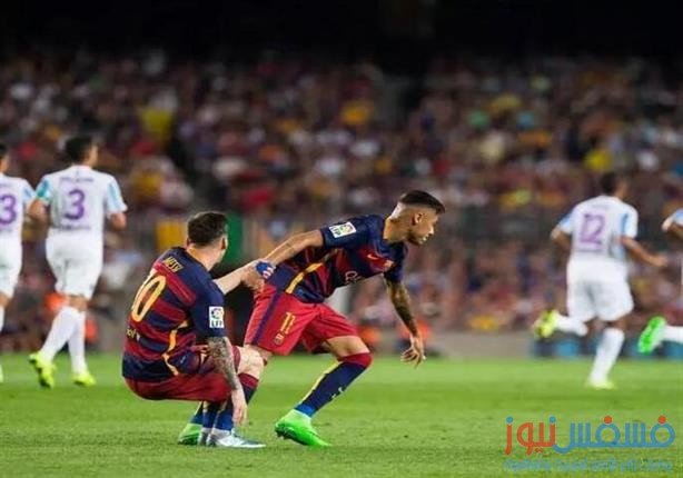 لاعبو الأهلي يشاهدون مباراة برشلونة و مالاجا في كامب نو 10 مباراة برشلونة ومالاجا