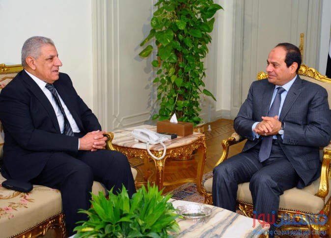 تفاصيل إستقالة الحكومة برئاسة محلب للسيسي 10 المهندس إبراهيم محلب والرئيس السيسي