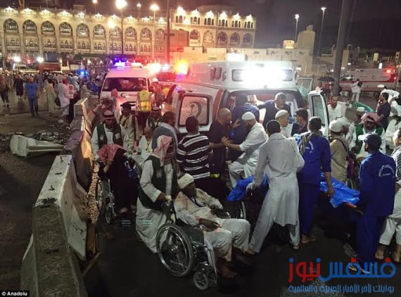كشف باسماء المصريين المصابين بحادث سقوط رافعة الحرم المكي 10 حادث سقوط رافعة في الحرم المكي