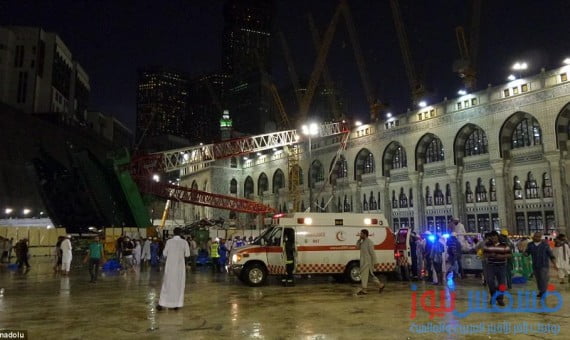 كل تفاصيل حادث سقوط رافعة بالحرم المكي 10 سقوط رافعة بالحرم المكي