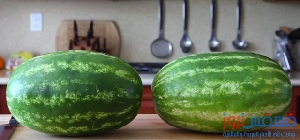 طرق لتقشير البطيخ