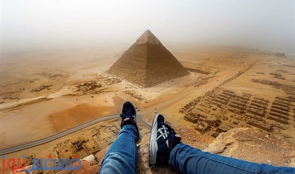 مصر تمنع ألمانيا من دخول أراضيها بسبب تسلقه هرم خوفو 1 مصر تمنع ألمانيا من دخول أراضيها بسبب تسلقه هرم خوفو