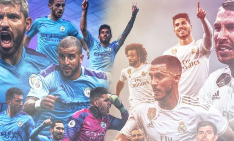 موعد مباراة ريال مدريد ومانشستر سيتي والقنوات الناقلة 10 مباراة ريال مدريد ومانشستر سيتي