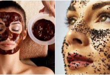 ماسك القهوة والنشا وماء الورد